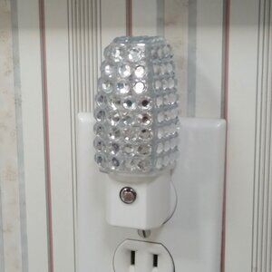 Bling Night Light w/Clear Rhinestones-LED,Energy saving,automatic on/off sensor